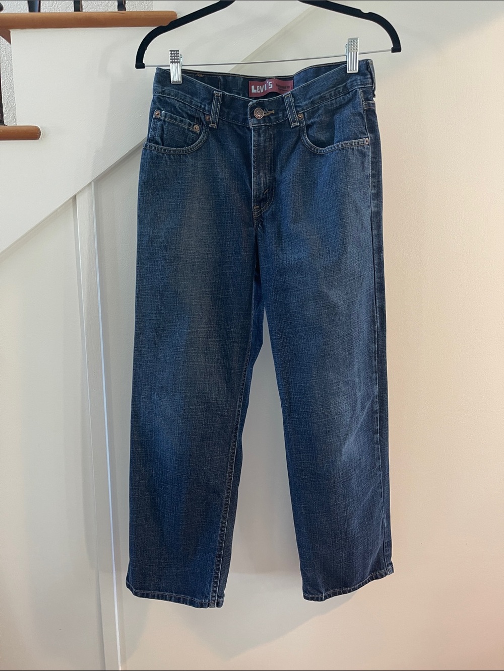 Levi's 550 Relaxed Fit Jeans in Dark Blue Denim EUC Size 28x28 (16R)